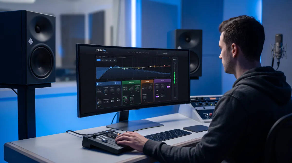 AMB Digital in a mastering room
